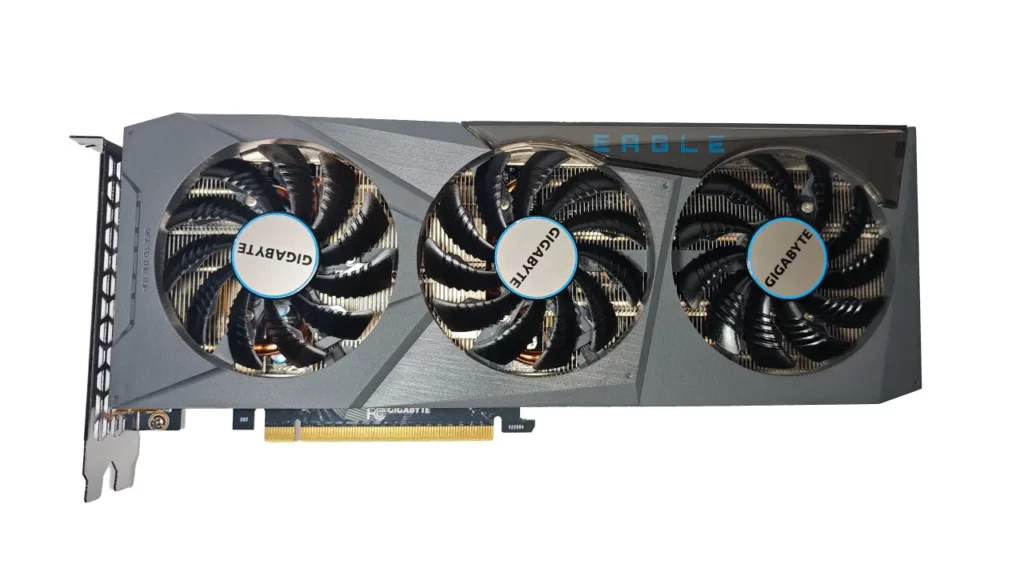 梱包前のGIGABYTE GeForce RTX 3060 Ti EAGLE OC
