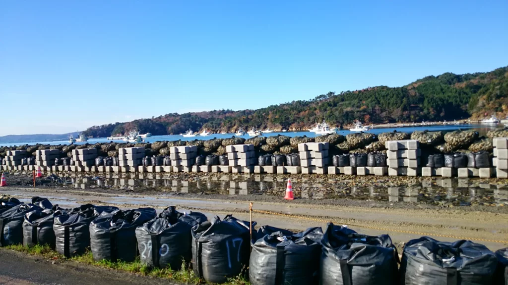 東日本大震災後の復興が進む石巻市で撮影した記録写真