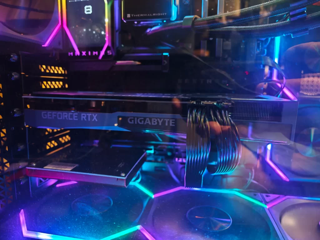 メインPCに取り付けたGIGABYTE RTX 3060 Ti EAGLE OC GDDR6X版